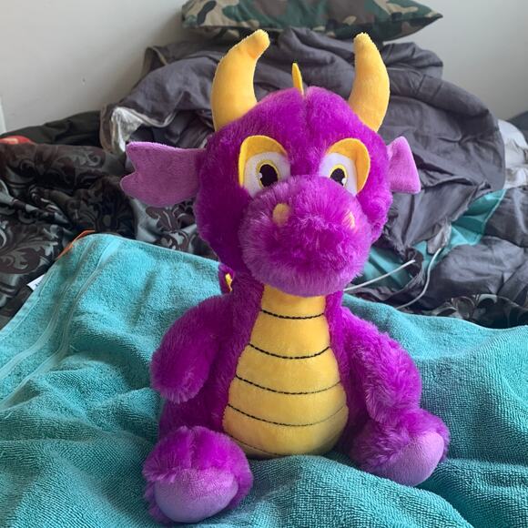 BJ TOYS Purple Spyro Dragon with Horns - Picture 2 of 16